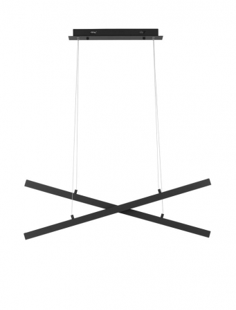 9060920 Lustra Nova Luce X-LINE LED 40W 1428lm 3000K Aluminium & Acrylic Sandy Black Dimabil Triac IP20