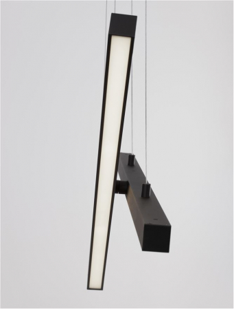 9060920 Lustra Nova Luce X-LINE LED 40W 1428lm 3000K Aluminium & Acrylic Sandy Black Dimabil Triac IP20 [6]