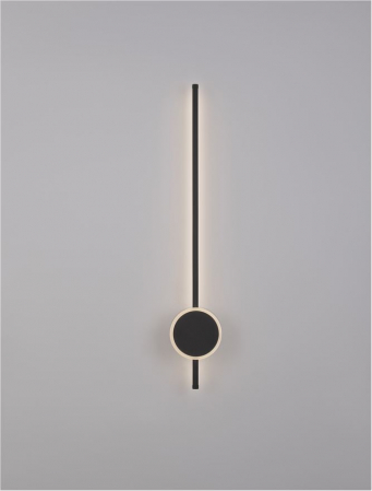 9061428 Aplica Nova Luce CLOCK LED 22W 1560lm 3000K Aluminium & Acrylic Sandy Black Nedimabil IP20 [3]