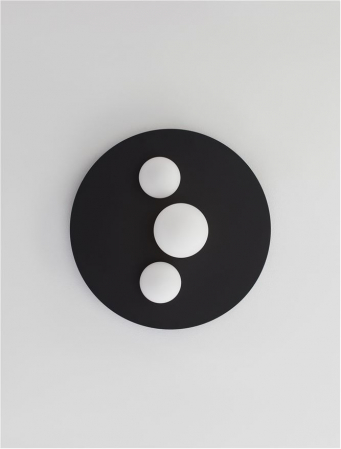 9061431 Plafoniera Nova Luce VELNA LED 52W 2080lm 3000K Aluminium & Opal Glass Sandy Black Dimabil Triac IP20 [3]