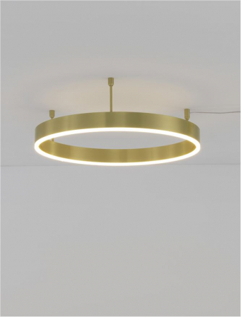 9063600 Plafoniera Nova Luce MOTIF LED 46W 3700lm 3000K Aluminium & Acrylic Brass Gold Dimabil Triac IP20 [2]