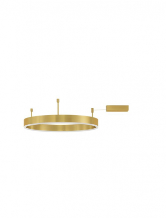Moderne - 9063600 Plafoniera Nova Luce MOTIF LED 46W 3700lm 3000K Aluminium & Acrylic Brass Gold Dimabil Triac IP20