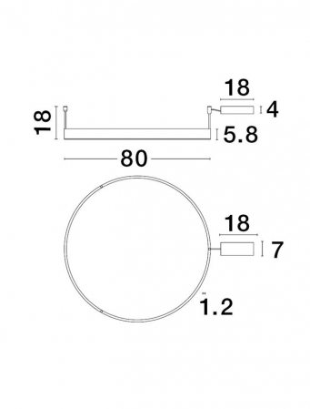 9063603 Plafoniera Nova Luce MOTIF LED 50W 4166lm 3000K Aluminium & Acrylic Brass Gold Dimabil Triac IP20 [4]