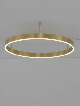 9063603 Plafoniera Nova Luce MOTIF LED 50W 4166lm 3000K Aluminium & Acrylic Brass Gold Dimabil Triac IP20 [2]