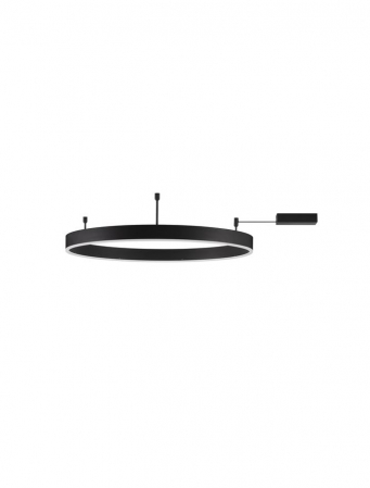 Moderne - 9063604 Plafoniera Nova Luce MOTIF LED 50W 4166lm 3000K Aluminium & Acrylic Sandy Black Dimabil Triac IP20
