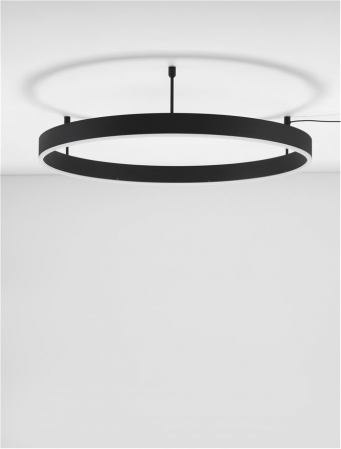 9063604 Plafoniera Nova Luce MOTIF LED 50W 4166lm 3000K Aluminium & Acrylic Sandy Black Dimabil Triac IP20 [2]
