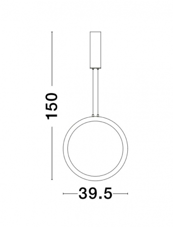 9070166 Pendul Nova Luce CHANGE LED 26W 741lm 3000K Aluminium & Acrylic Brass Gold Dimabil Triac IP20 [2]