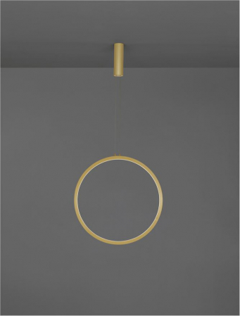 9070168 Lustra Nova Luce CHANGE LED 36W 1161lm 3000K Aluminium & Acrylic Brass Gold Dimabil Triac IP20 [2]