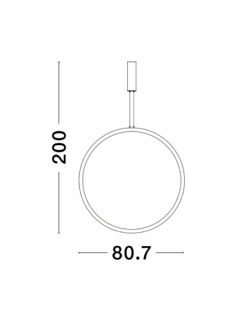 9070169 Lustra Nova Luce CHANGE LED 48W 1685lm 3000K Aluminium & Acrylic Sandy Black Dimabil Triac IP20 [3]
