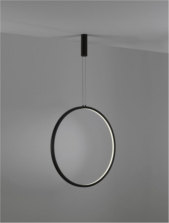 9070169 Lustra Nova Luce CHANGE LED 48W 1685lm 3000K Aluminium & Acrylic Sandy Black Dimabil Triac IP20 [2]