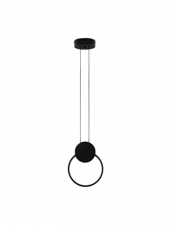 Pendule - 9080131 Pendul Nova Luce WIRO LED 11W 770lm 3000K Aluminium & Acrylic Sandy Black Nedimabil IP20