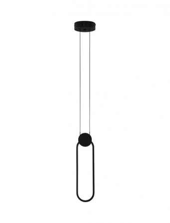Pendule - 9080132 Pendul Nova Luce WIRO LED 11W 770lm 3000K Aluminium & Acrylic Sandy Black Nedimabil IP20