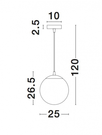 9080252 Suspensie Nova Luce NAZIO E27 1x12W IP20 Gold Glass Chrome Aluminium Gradient Gold [3]