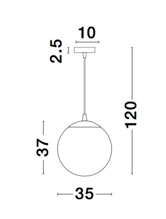 9080352 Suspensie Nova Luce NAZIO E27 1x12W IP20 Gold Glass Chrome Aluminium Gradient Gold [3]