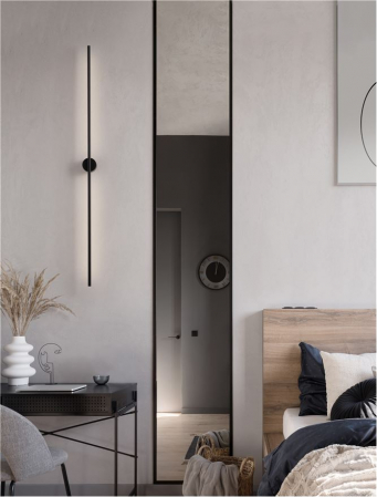 9081103 Aplica Nova Luce ADEN LED 20W 672lm 3000K Aluminium Sandy Black Nedimabil IP20 [1]