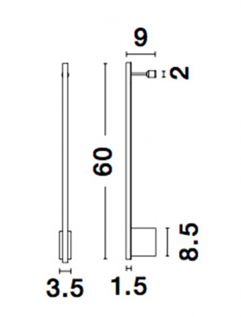 9081130 Aplica Nova Luce GROPIUS LED 10W 366lm 3000K Aluminium Sandy Black Nedimabil IP20 [6]