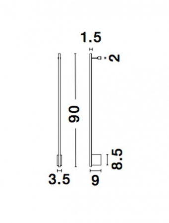 9081140 Aplica Nova Luce GROPIUS LED 15W 507lm 3000K Aluminium Sandy Black Nedimabil IP20 [7]