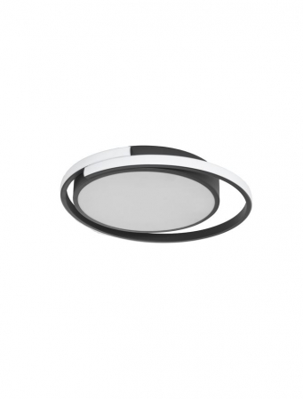 Plafoniere - 9081206 Plafoniera Nova Luce ODREY LED 22W 1540lm 3000K Aluminium & Acrylic Sandy Black Nedimabil IP20