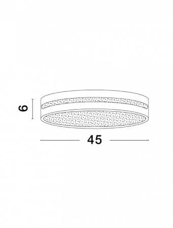 9081210 Plafoniera Nova Luce WHEEL LED 30W 1825lm 3000K Aluminium & Acrylic Sandy Black Nedimabil IP20 [2]