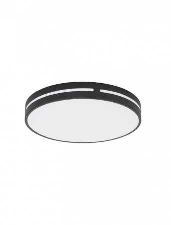 Moderne - 9081210 Plafoniera Nova Luce WHEEL LED 30W 1825lm 3000K Aluminium & Acrylic Sandy Black Nedimabil IP20