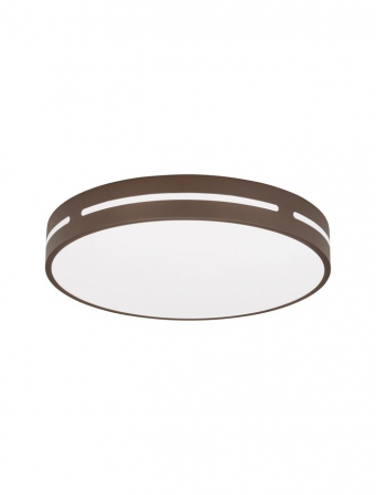 Moderne - 9081212 Plafoniera Nova Luce WHEEL LED 30W 1825lm 3000K Aluminium & Acrylic Coffee Brown Nedimabil IP20