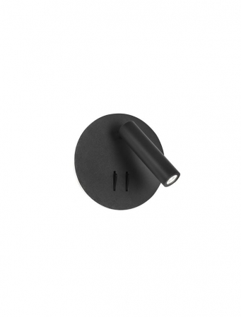 ILUMINAT - 9081222 Aplica Nova Luce PENOR LED 9W 780lm 3000K IP20 Aluminium Acril Sandy Black  Switch On/Off