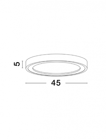 9081225 Plafoniera Nova Luce NODI LED 30W 1590lm 3000K Aluminium & Acrylic Sandy White Nedimabil IP20 [1]