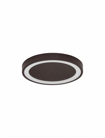 Moderne - 9081230 Plafoniera Nova Luce NODI LED 30W 1590lm 3000K Aluminium & Acrylic Coffee Brown Nedimabil IP20