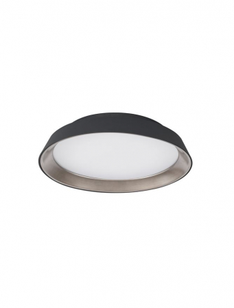 Plafoniere - 9081270 Plafoniera Nova Luce VELA LED 30W 1665lm 3000K Aluminium & Acrylic Sandy Black Dimabil Triac IP20