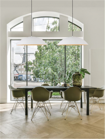 9081280 Lustra Nova Luce GLIM LED 42W 2015lm 3000K Aluminium & Acrylic Sandy White Dimabil Triac IP20 [1]