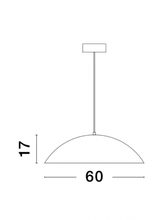 9081280 Lustra Nova Luce GLIM LED 42W 2015lm 3000K Aluminium & Acrylic Sandy White Dimabil Triac IP20 [2]