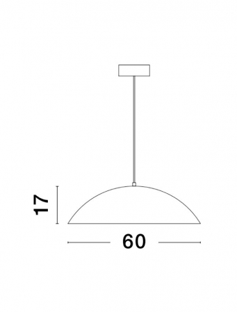 9081290 Lustra Nova Luce GLIM LED 42W 2015lm 3000K Aluminium & Acrylic Sandy Black Dimabil Triac IP20 [1]
