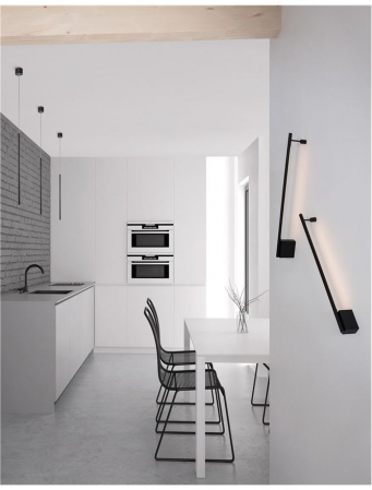 9081600 Aplica Nova Luce GROPIUS LED 10W 366lm 3000K Aluminium Sandy Black Nedimabil IP20 [1]