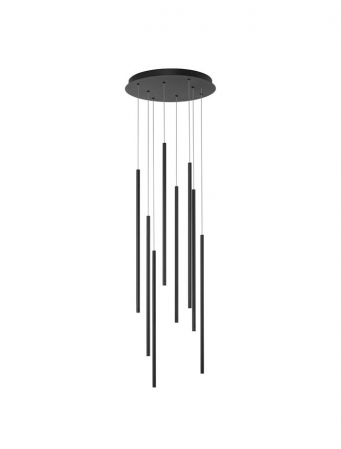 Moderne - 9081802 Candelabru Nova Luce ELETTRA LED 40W 1760lm 3000K Aluminium Sandy Black Dimabil Triac IP20