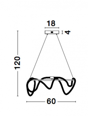 9082092 Suspensie Nova Luce CERELIA LED 34W 2271lm 3000K IP20 Metal & Fiber Braided Silicone Tube Brass Gold [3]