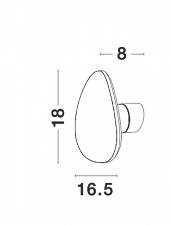 9084071 Aplica Nova Luce CRONUS LED 10W 927lm 3000K Gypsum & Aluminium White Nedimabil IP20 [8]