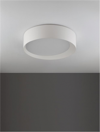 9085222 Plafoniera Nova Luce OBY LED 30W 1800lm 3000K Aluminium & Acrylic Sandy White Dimabil Triac IP20 [1]