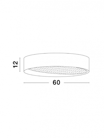 9085224 Plafoniera Nova Luce OBY LED 60W 3600lm 3000K Aluminium & Acrylic Sandy White Dimabil Triac IP20 [1]