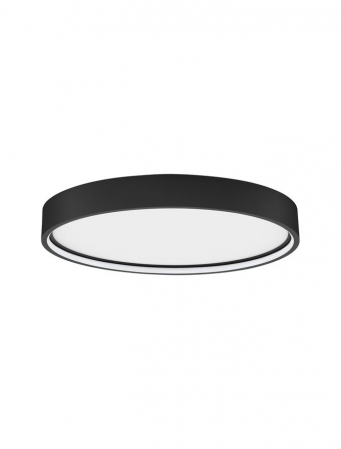 Plafoniere - 9085231 Plafoniera Nova Luce OLAF LED 30W 2400lm 3000K Aluminium & Acrylic Sandy Black Dimabil Triac IP20