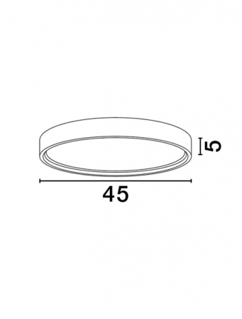 9085232 Plafoniera Nova Luce OLAF LED 30W 2400lm 3000K Aluminium & Acrylic Sandy White Dimabil Triac IP20 [1]