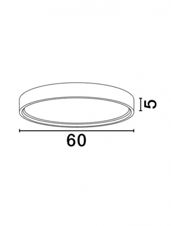 9085233 Plafoniera Nova Luce OLAF LED 60W 4800lm 3000K Aluminium & Acrylic Sandy White Dimabil Triac IP20 [2]