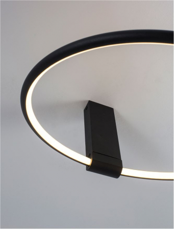9085241 Plafoniera Nova Luce GARVE LED 30W 1354lm 3000K Aluminium & Acrylic Sandy Black Dimabil Triac IP20 [3]