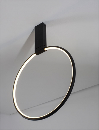 9085241 Plafoniera Nova Luce GARVE LED 30W 1354lm 3000K Aluminium & Acrylic Sandy Black Dimabil Triac IP20 [2]