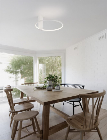 9085242 Plafoniera Nova Luce GARVE LED 30W 1354lm 3000K Aluminium & Acrylic Sandy White Dimabil Triac IP20 [1]