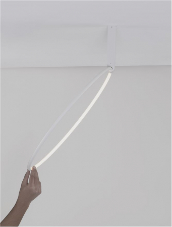 9085244 Plafoniera Nova Luce GARVE LED 35W 1559lm 3000K Aluminium & Acrylic Sandy White Dimabil Triac IP20 [1]
