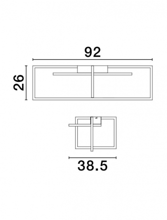 9086024 Plafoniera Nova Luce CLEA LED 31W 3180lm 3000K Aluminium & Acrylic Sandy White Dimabil Triac IP20 [1]
