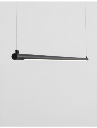 9088101 Lustra Nova Luce ELETTRA LED 20W 677lm 3000K Aluminium Sandy Black Nedimabil IP20 [5]