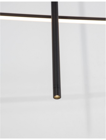 9088105 Suspensie Nova Luce ELETTRA LED 35W 2450lm 3000K IP20 Aluminiu Sandy Black [4]