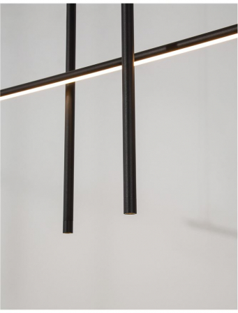 9088105 Suspensie Nova Luce ELETTRA LED 35W 2450lm 3000K IP20 Aluminiu Sandy Black [3]