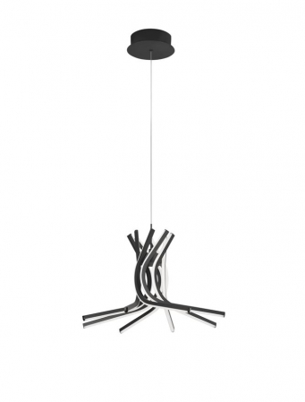 Moderne - 9100282 Suspensie Nova Luce NORINE LED 50W 1450lm 3000K IP20 Aluminiu/Acril Sandy Black